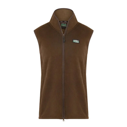 Brown zip-up vest from the Ridgeline Kodiak Gilet for stylish outdoor adventures