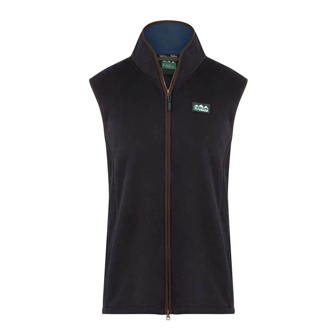 Black sleeveless fleece vest from the Ridgeline Kodiak Gilet collection