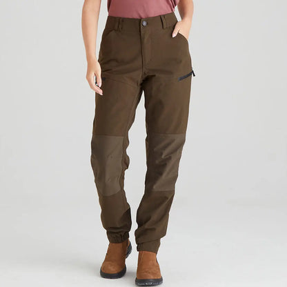 Brown hiking pants from Ridgeline Ladies Cambrian Trousers for harsh weather conditions