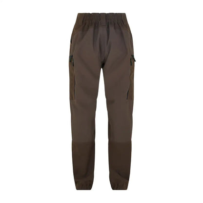 Dark brown Cambrian Trousers with elastic cuffs, perfect for country clothing and hunting