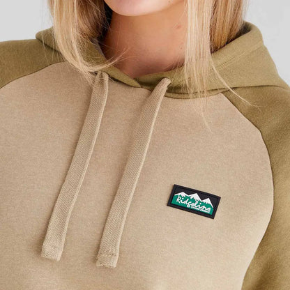 Two-tone hooded sweatshirt from Ridgeline Ladies North Island Hoodie collection