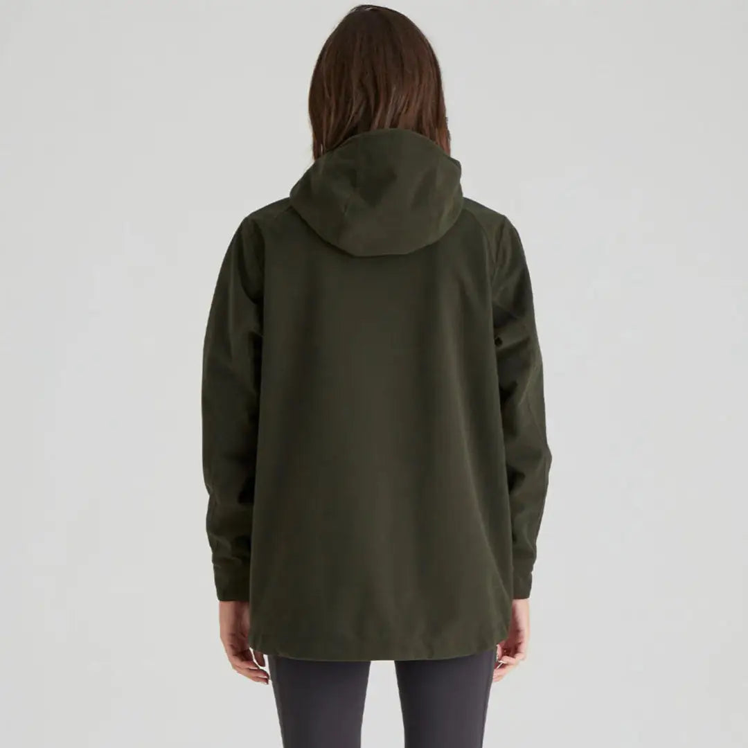 Olive green hooded Ridgeline Ladies Rhea Jacket perfect for outdoor adventures
