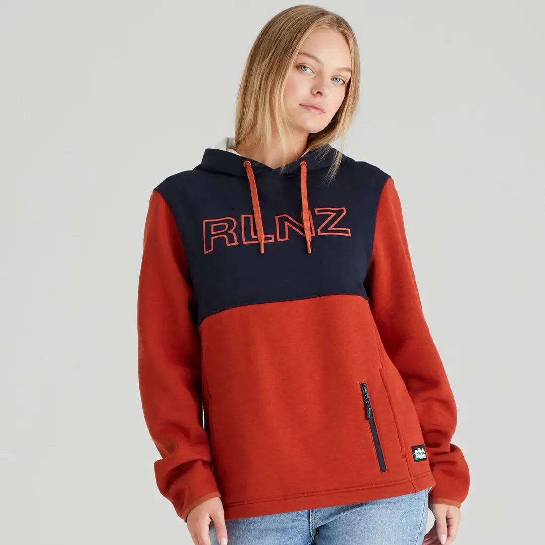 Two-tone ladies South Island hoodie from Ridgeline South Island collection