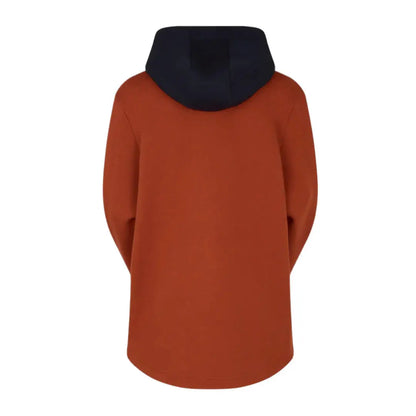 Rust-colored hooded sweatshirt from Ladies South Island Hoodie collection perfect for ladies south trips