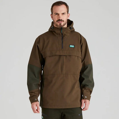 Brown and green Cambrian Smock in country clothing, great for hunting