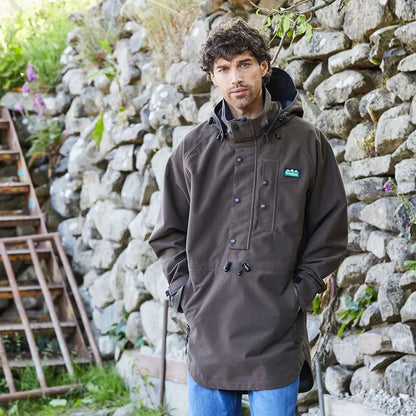 Brown hooded anorak from Ridgeline Mens Monsoon Classic Smock collection