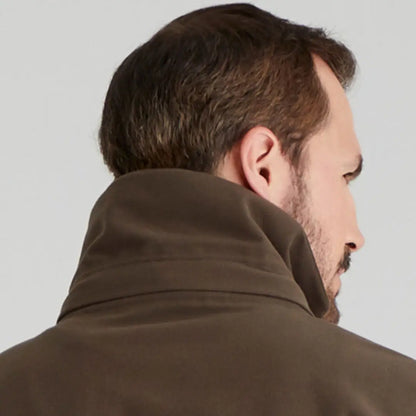 Brown jacket collar on Ridgeline Mens Torrent III Jacket for country clothing style