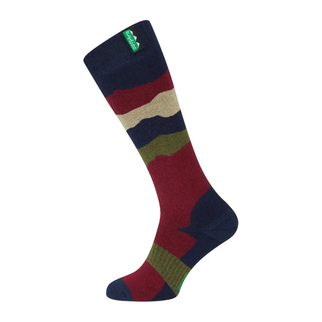 Striped knee-high Merino Wool Socks from Ridgeline for cozy wool socks comfort