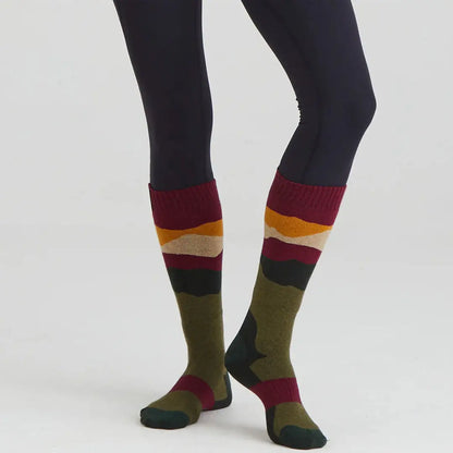 Knee-high patterned merino wool socks from Ridgeline Merino Wool Socks Full Length