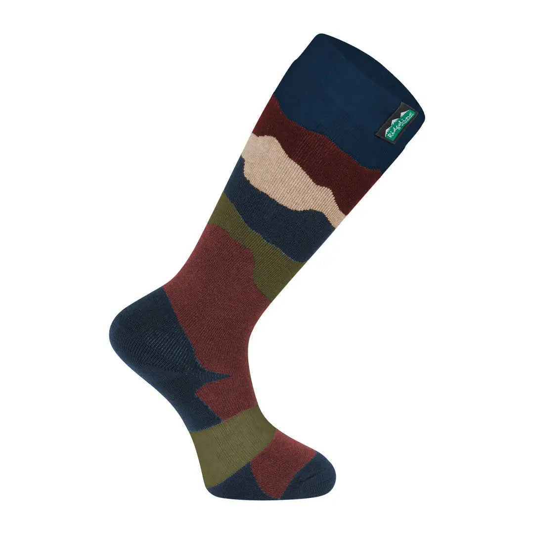 Camouflage patterned merino wool socks from Ridgeline Merino Wool Socks Full Length