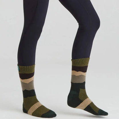 Striped wool socks made from soft merino wool perfect for cozy comfort