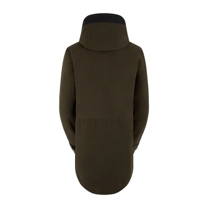 Dark olive green Ridgeline Monsoon Classic Waterproof Jacket with high collar