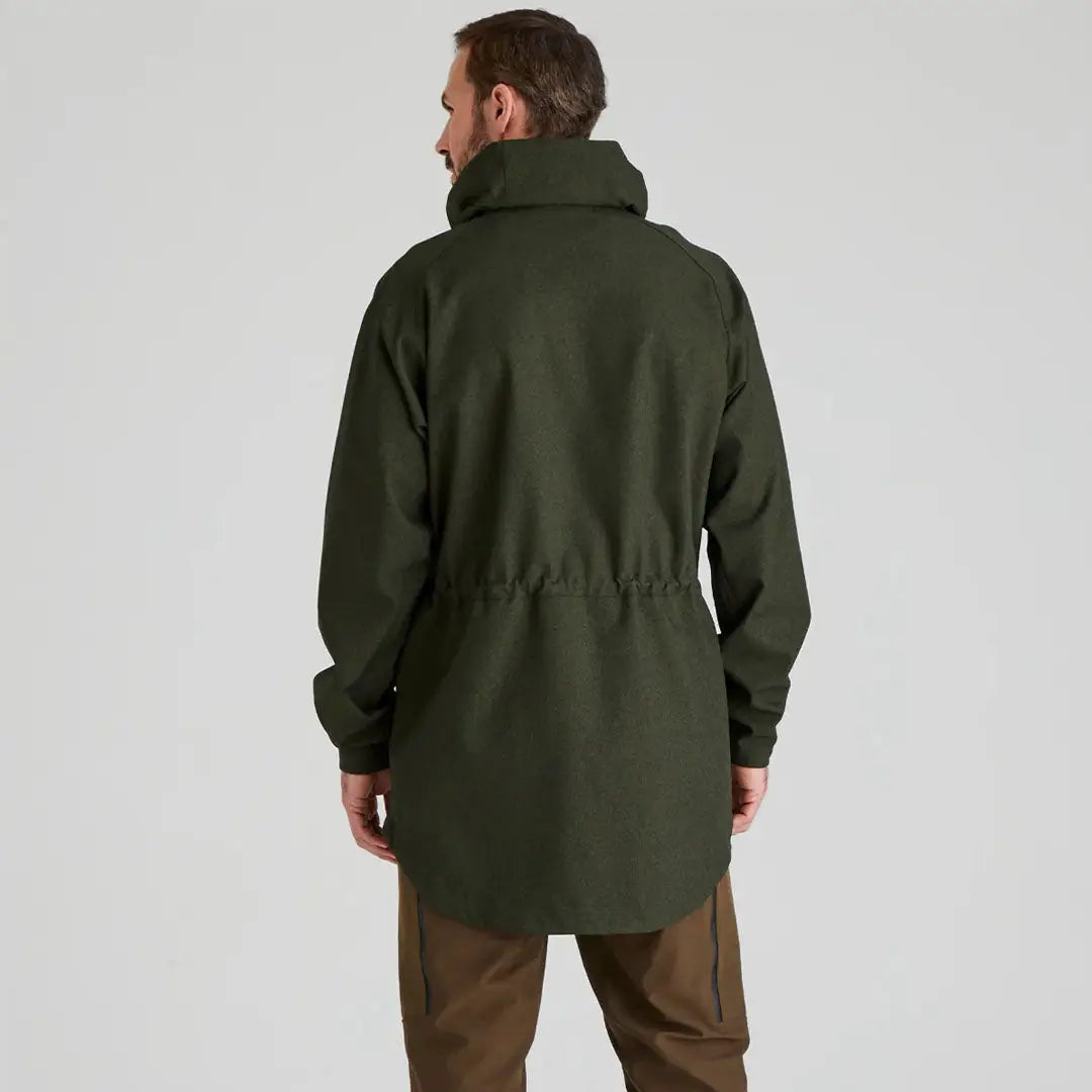 Green hooded parka from Ridgeline Monsoon Light Jacket collection perfect for rain