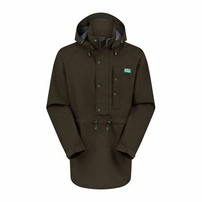 Dark hooded parka featured in the Ridgeline Monsoon Light Smock for stylish protection