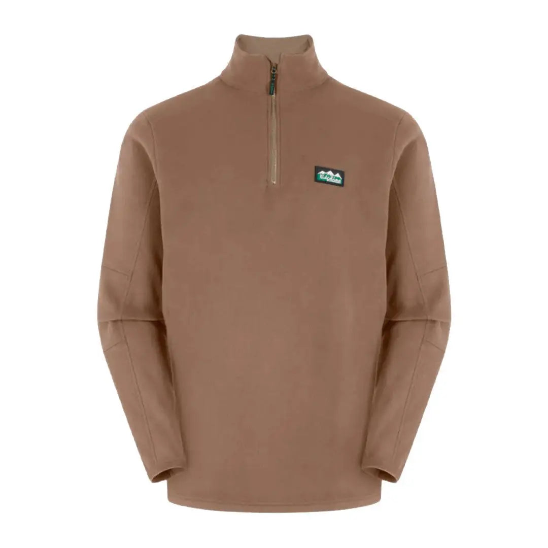 Brown Ridgeline Narvik Fleece pullover in highly functional polyester fleece for outdoor use