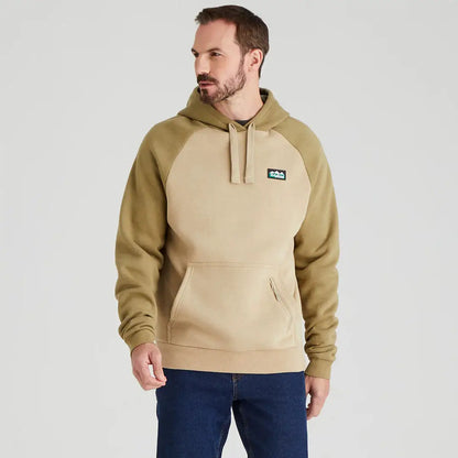 Two-tone hooded sweatshirt showing Ridgeline North Island Hoodie for casual island style