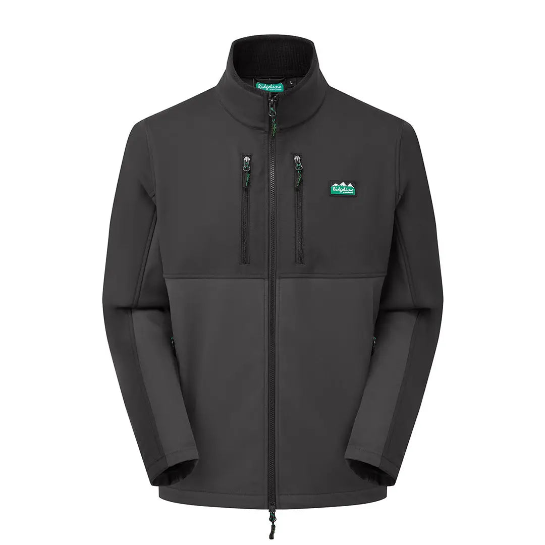 Two-tone gray Ridgeline Ranger Jacket made of four-way stretch polyester for outdoor adventures