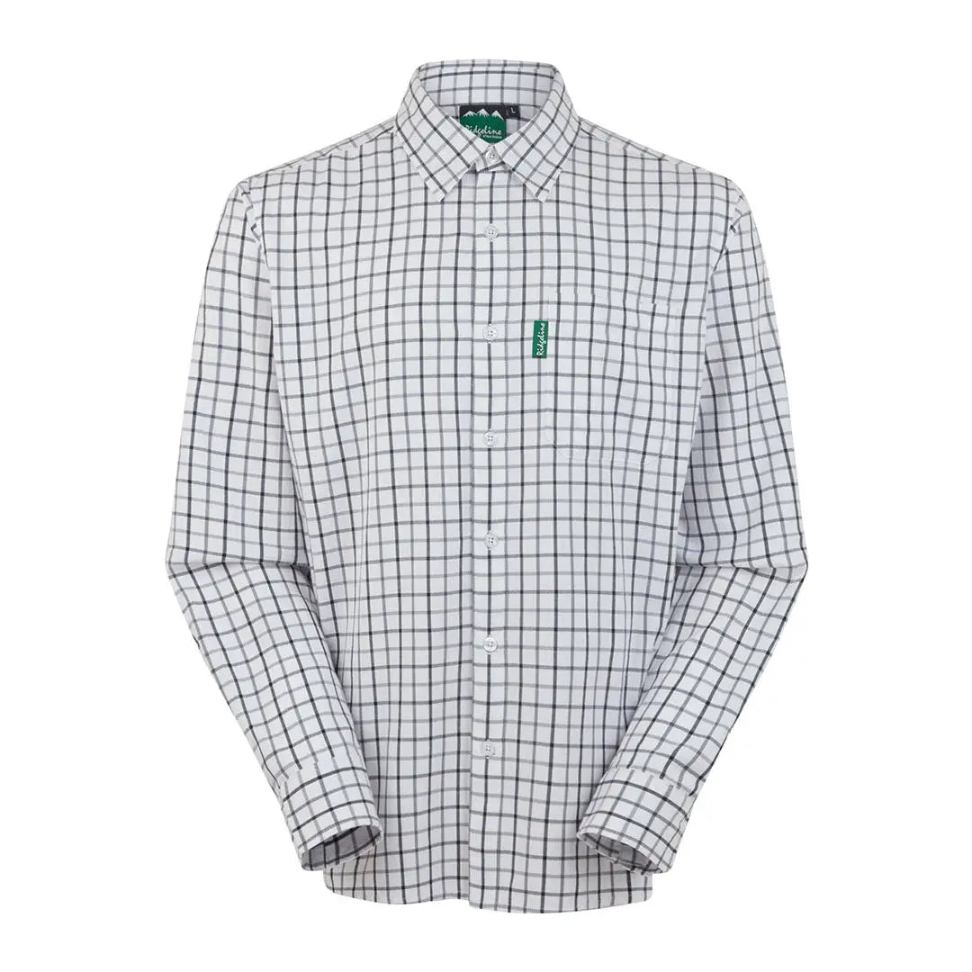 White and black checkered long-sleeved Ridgeline Sedgebrook Shirt for stylish comfort