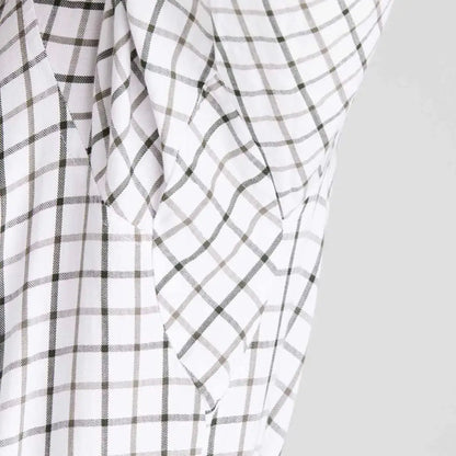 White and gray plaid fabric for Ridgeline Sedgebrook Shirt, stylish sedgebrook shirt option