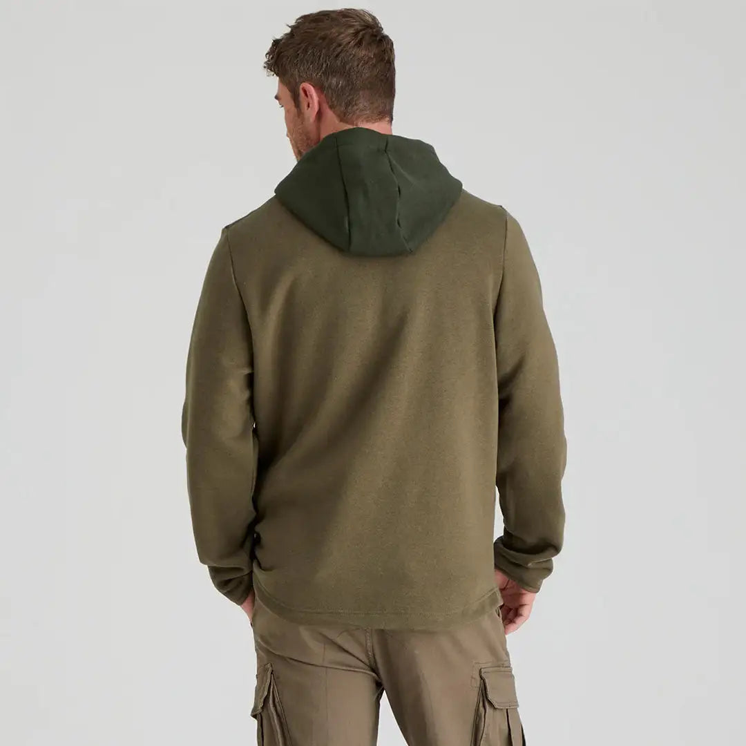 Olive green Ridgeline South Island Hoodie featuring cozy hood and island vibe