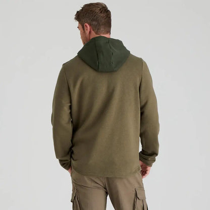 Olive green Ridgeline South Island Hoodie featuring cozy hood and island vibe