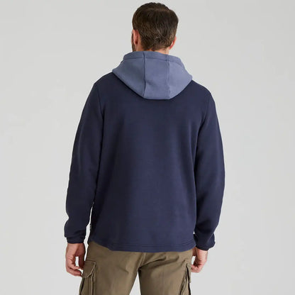 Navy blue Ridgeline South Island Hoodie with light blue hood for island style comfort