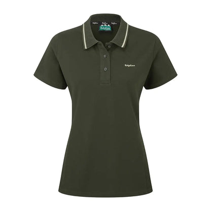 Olive green Ridgeline Womens Kilworth Polo Shirt, stylish polo shirt for women