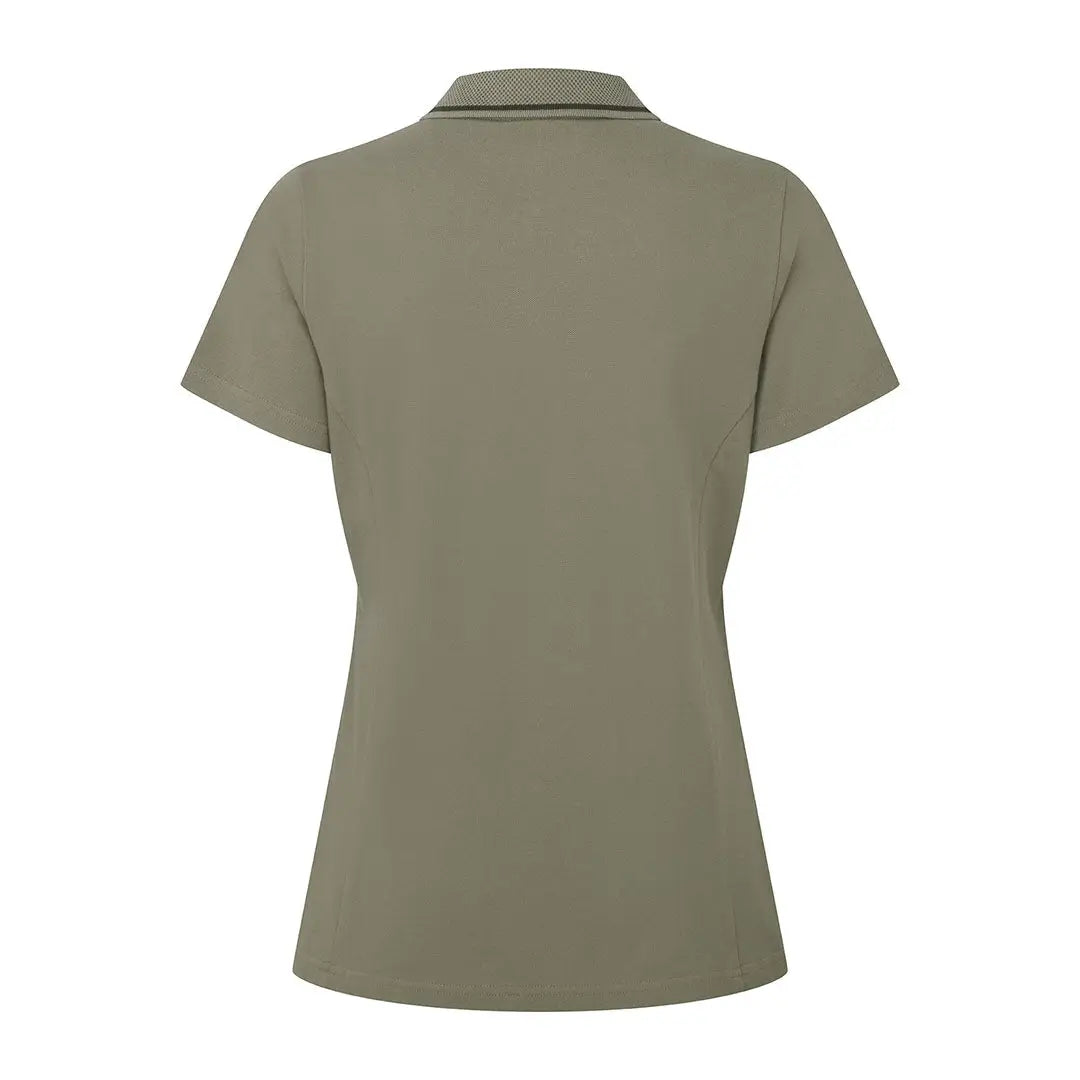 Olive green Ridgeline Womens Kilworth Polo Shirt in a stylish polo shirt look