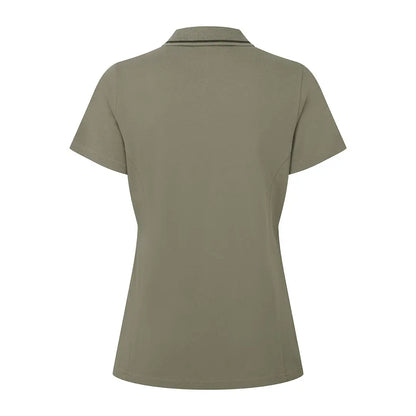 Olive green Ridgeline Womens Kilworth Polo Shirt in a stylish polo shirt look