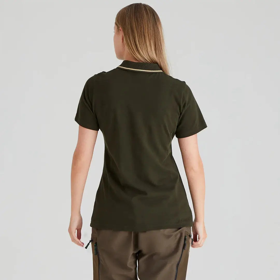 Olive green Kilworth polo shirt from Ridgeline Womens Kilworth Polo Shirt collection