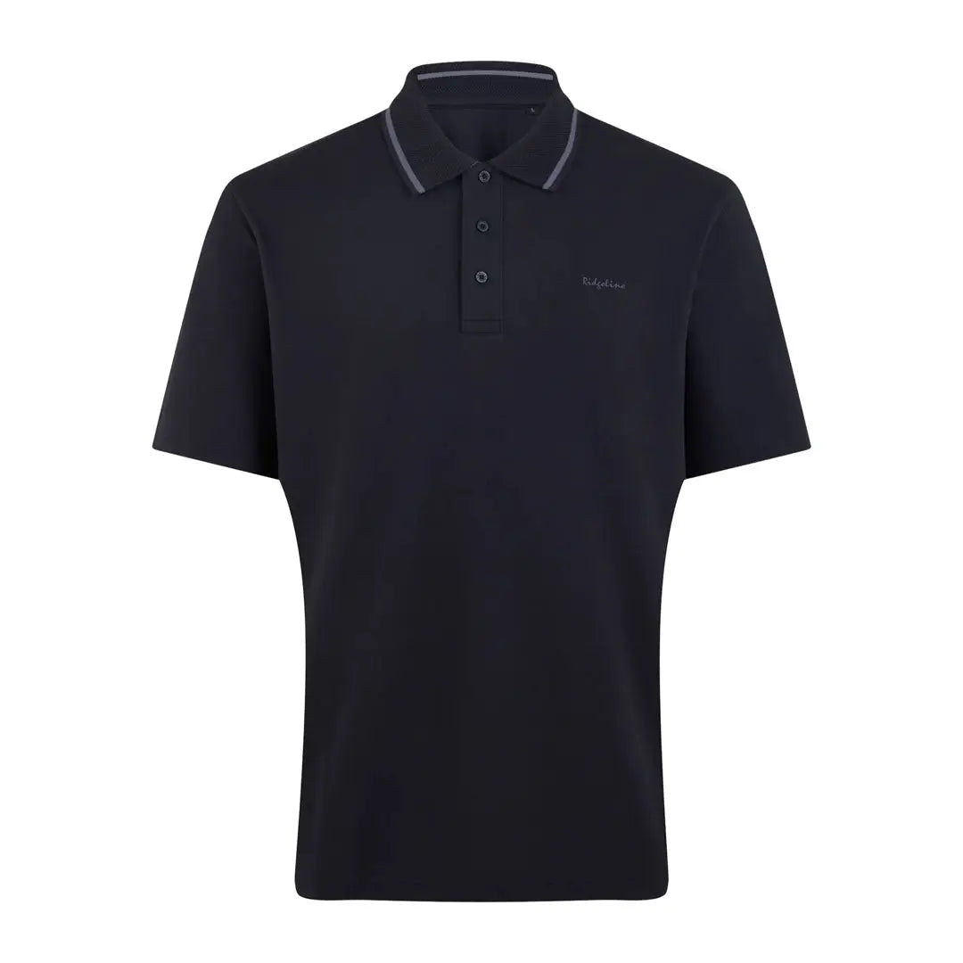 Stylish dark Ridgeline Womens Kilworth Polo Shirt with short sleeves for a casual look