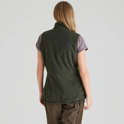 Olive green fleece vest from Ridgeline Womens Kodiak Gilet collection featuring Ridgelines Superior Southern style