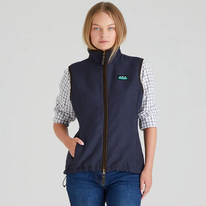 Navy blue zip-up vest for women Ridgeline Womens Monarch Gilet comfortable outdoorwear
