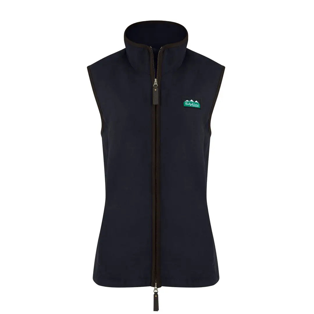 Navy blue zip-up vest from Ridgeline Womens Monarch Gilet, perfect for country clothing and hunting