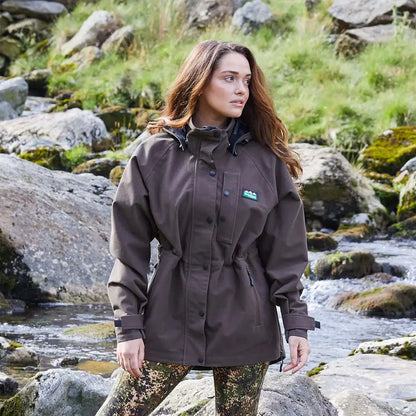 Brown outdoor jacket from Ridgeline Womens Monsoon Classic Jacket collection