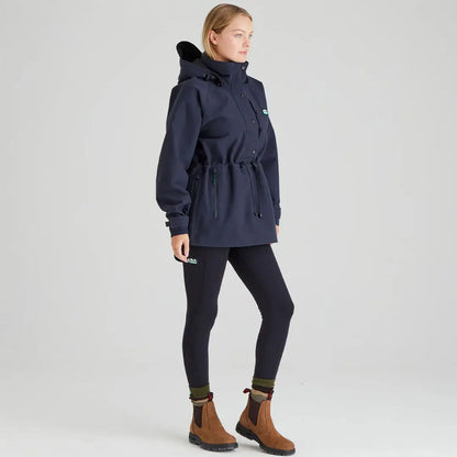 Woman’s navy hooded jacket from the Ridgeline Womens Monsoon Classic Smock collection