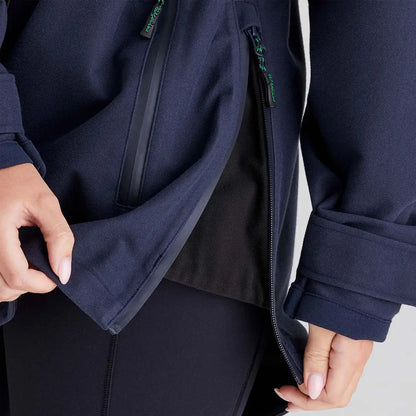 Navy blue Ridgeline Womens Monsoon Classic Smock with zippered side vent