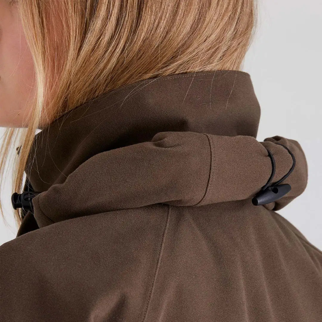 Brown hooded jacket from the Ridgeline Womens Monsoon Classic Smock collection
