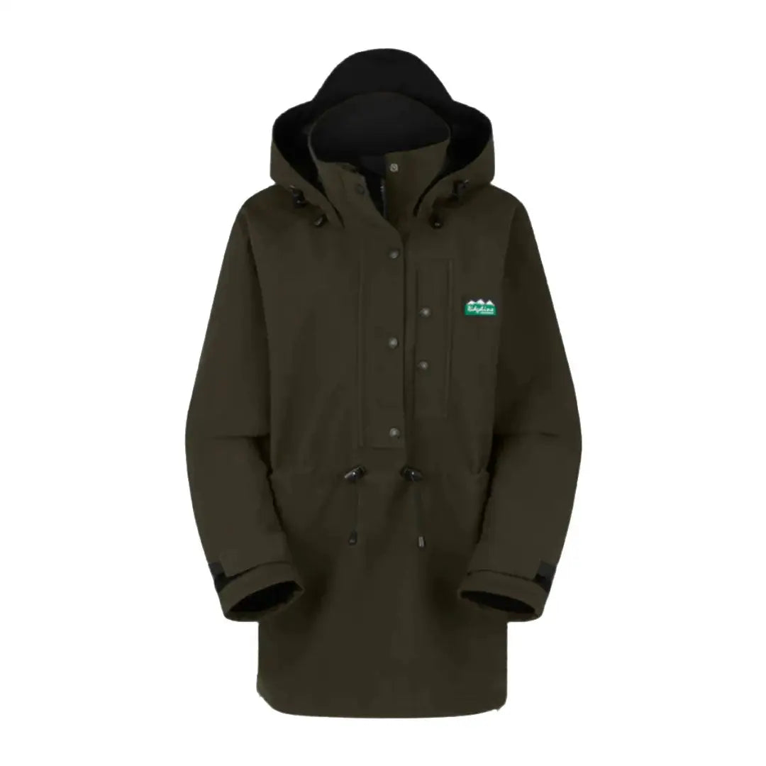 Olive green hooded parka from Ridgeline Womens Monsoon Classic Smock collection