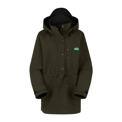 Olive green hooded parka from Ridgeline Womens Monsoon Classic Smock collection