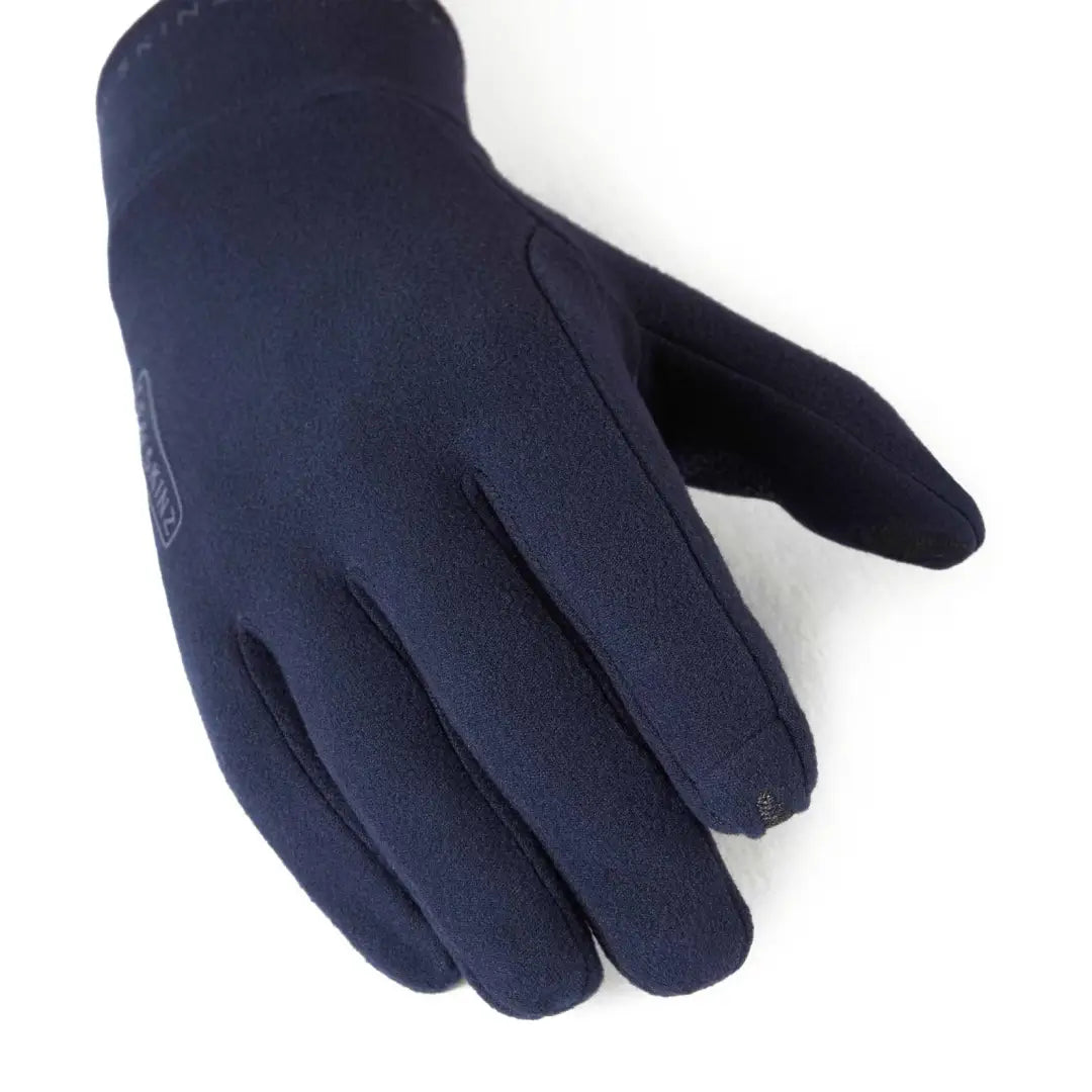 Navy blue Sealskinz Lenwade micro fleece glove for country clothing and hunting