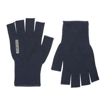 Dark blue fingerless gloves perfect for country clothing and outdoors adventures