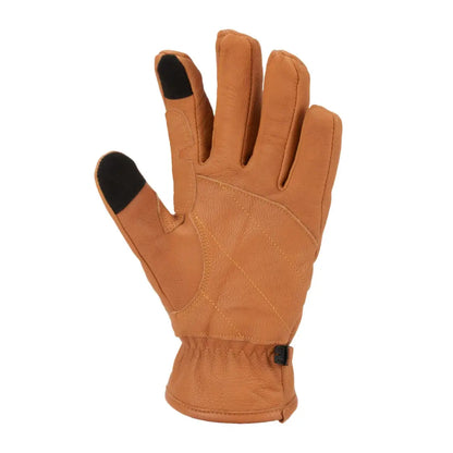 Tan Sealskinz Twyford Glove for waterproof cold weather work with touchscreen tips
