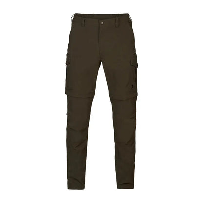 Olive green convertible cargo pants from Seeland, perfect for country clothing and outdoors
