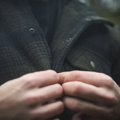 Dark buttoned jacket from Seeland Canada Yukon Jacket collection perfect for Yukon adventures