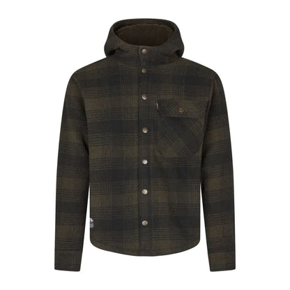 Plaid hooded shirt jacket showing the Canada Yukon Jacket style perfect for outdoor adventures