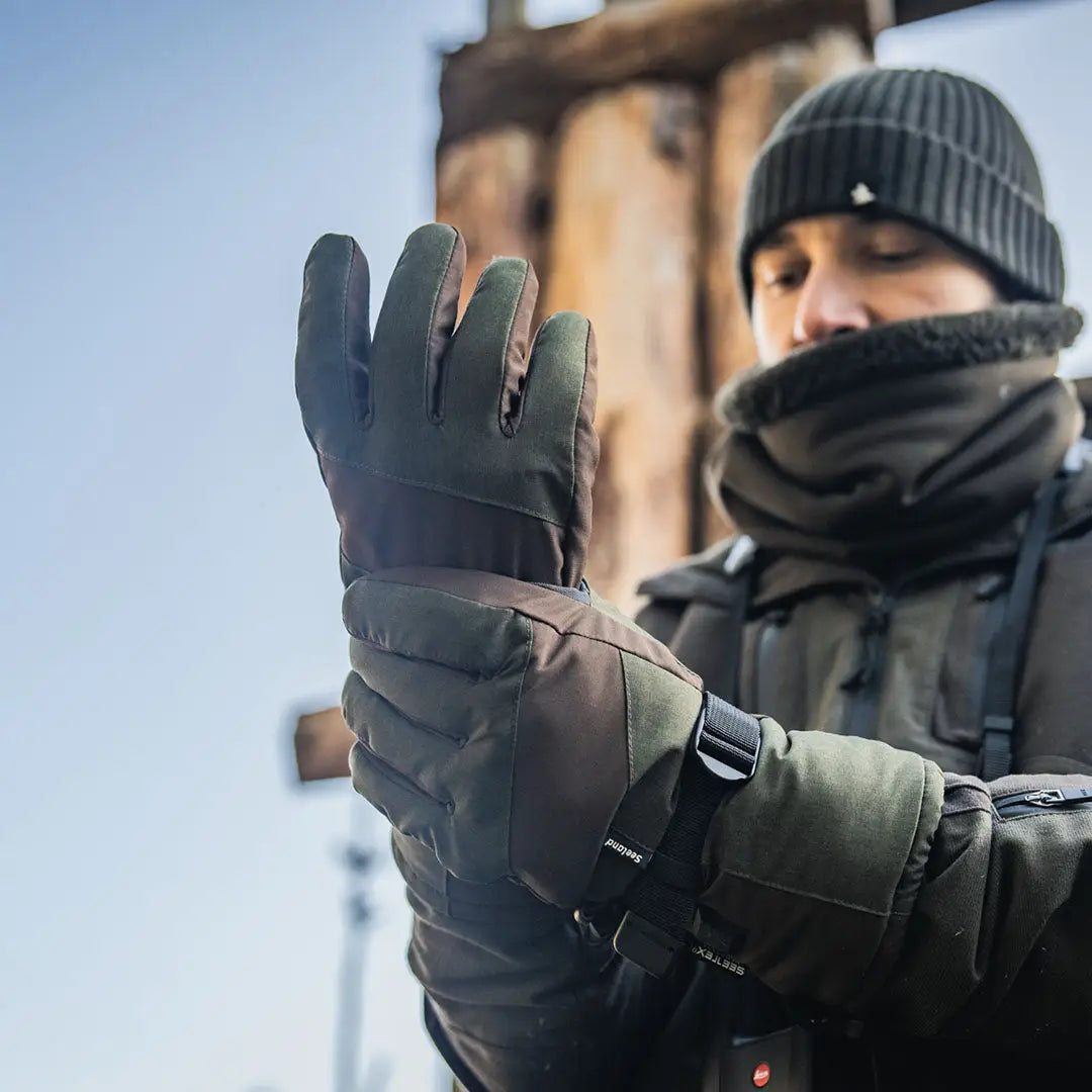Seeland Celsius Heat Gloves with adjustable wrist strap for winter warmth and comfort
