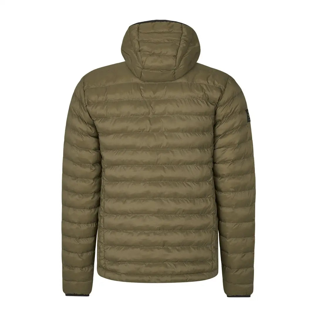 Olive green Seeland Fahrenheit puffer jacket with synthetic insulation and YKK zippers