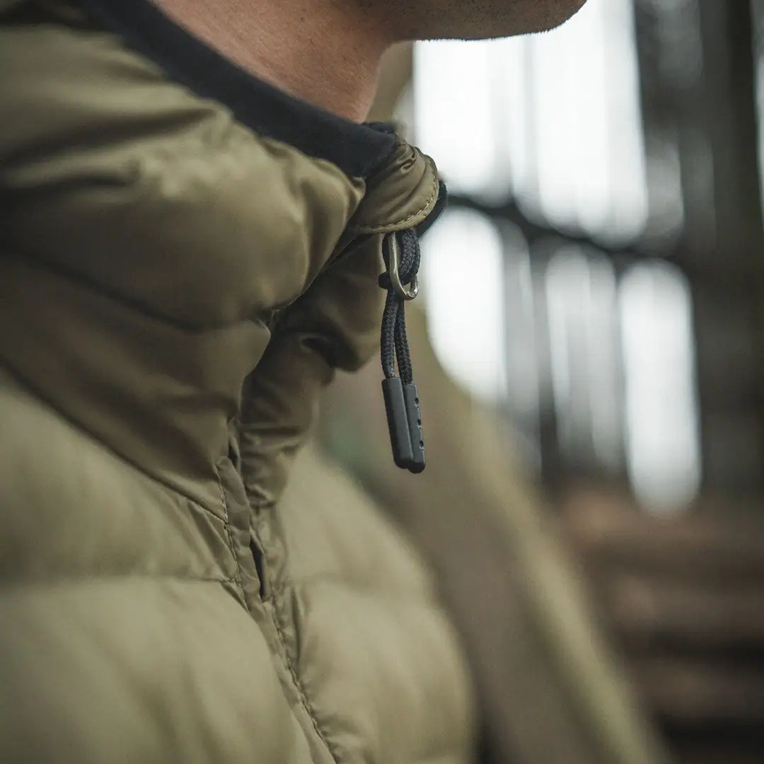 Olive green Seeland Fahrenheit jacket with synthetic insulation and YKK zippers
