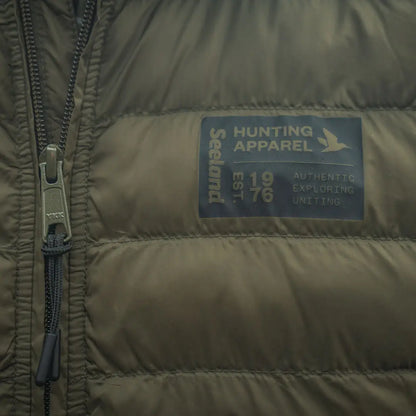 Olive green Puffer jacket from Seeland Fahrenheit Waistcoat for country clothing and hunting outdoors